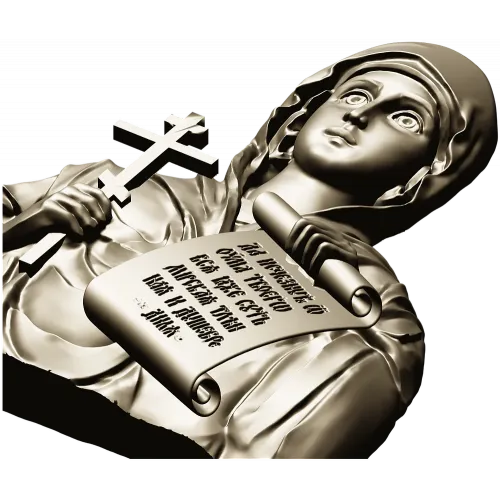 Икона Святой Натальи - STL рельеф для ЧПУ