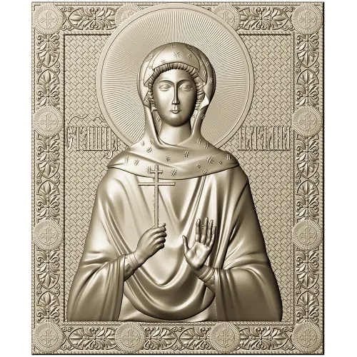 Saint Natalia Icon Relief STL - 3D model for CNC carving