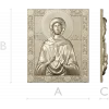 Saint Natalia Icon Relief STL - 3D model for CNC carving