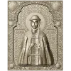 Saint Olga icon panel - 3D STL model for CNC milling