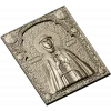 Saint Olga icon panel - 3D STL model for CNC milling