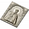 Saint Olga icon panel - 3D STL model for CNC milling