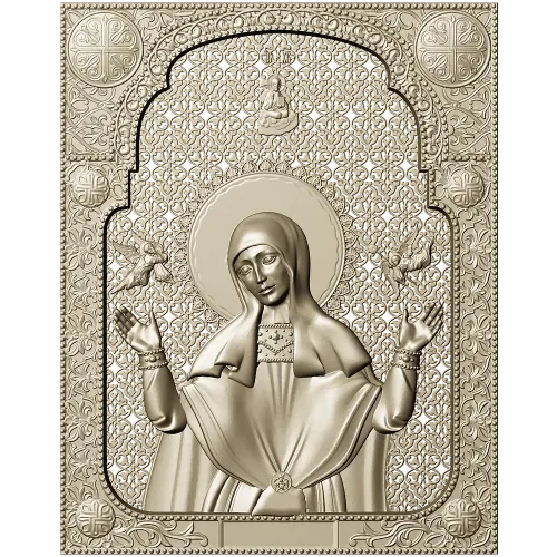 Saint Sophia icon STL 3D model for CNC carving