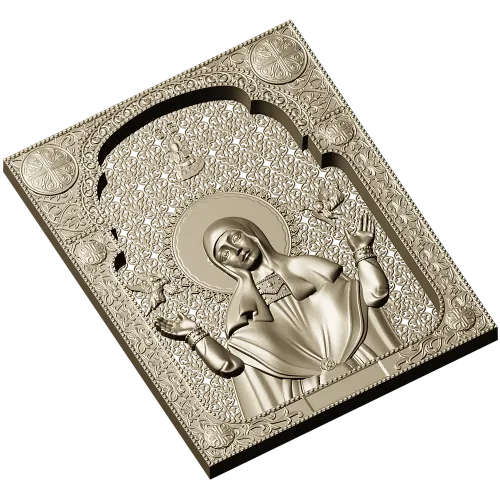 Saint Sophia icon STL 3D model for CNC carving