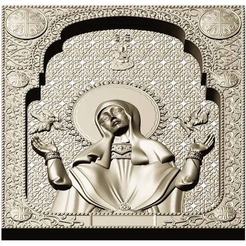 Saint Sophia icon STL 3D model for CNC carving