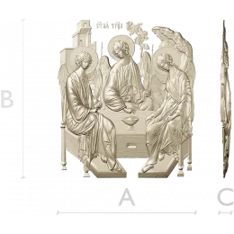 Троица Рублёва - рельеф