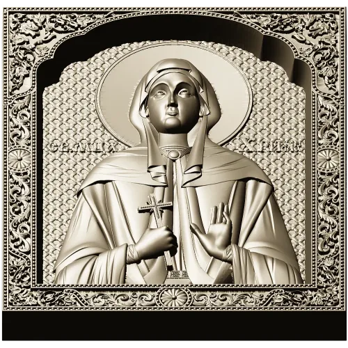 Saint Christina STL 3D model for CNC carving