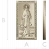 Saint Elizabeth high-relief icon STL for CNC milling