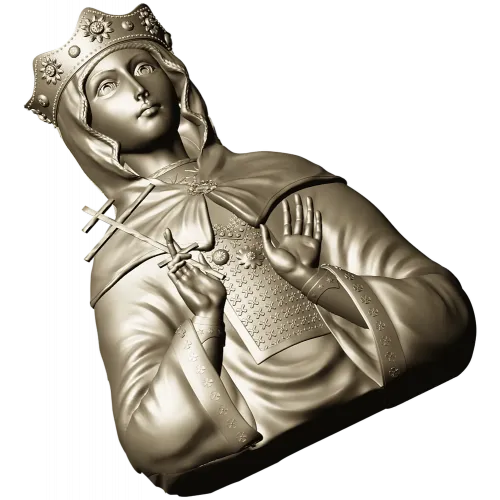 Святая мученица Людмила Чешская - 3D модель (STL) для ЧПУ