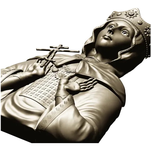 Святая мученица Людмила Чешская - 3D модель (STL) для ЧПУ
