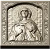 Saint Tatiana Icon - High-Relief STL 3D Model for CNC
