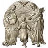 Holy Family bas-relief STL for CNC
