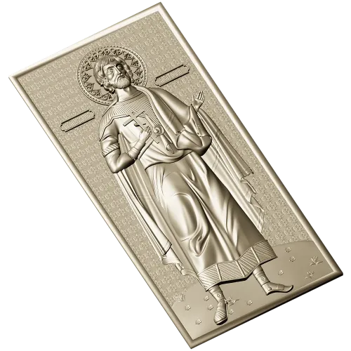 Икона Святой Анатолий - 3D STL модель для ЧПУ