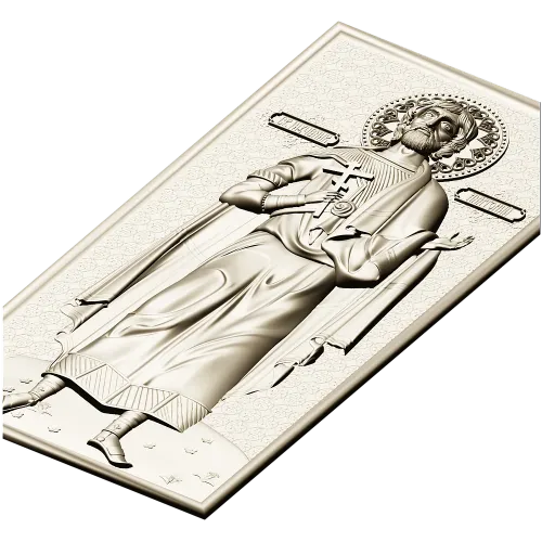 Икона Святой Анатолий - 3D STL модель для ЧПУ