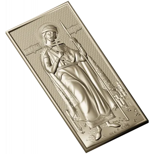 Икона Святой Князь Борис - 3D STL панель для ЧПУ