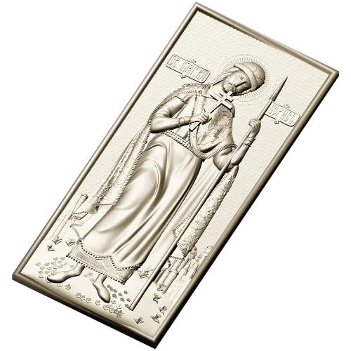 Икона Святой Князь Борис - 3D STL панель для ЧПУ
