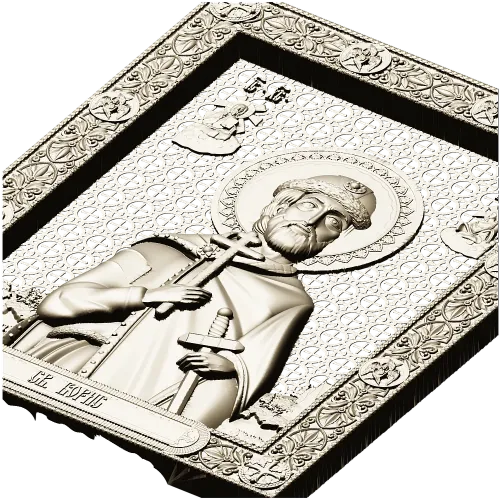 Saint Boris Vladimirovich - CNC-ready STL Icon