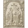 Saints Boris and Gleb - high relief icon STL for CNC