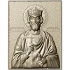 Orthodox bas-relief crowned prince icon STL for CNC
