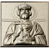 Orthodox bas-relief crowned prince icon STL for CNC