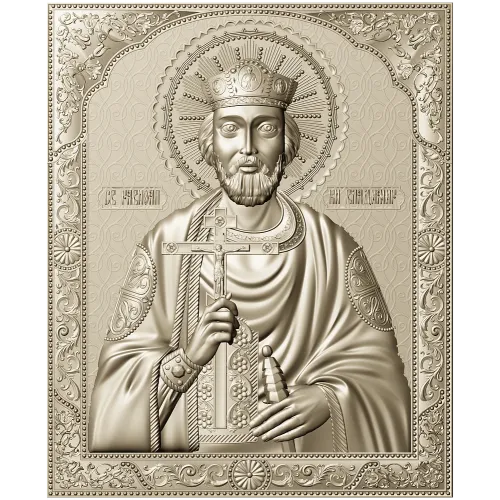 Saint Vladimir Orthodox Icon STL for CNC router