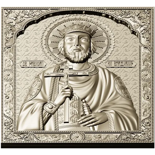 Saint Vladimir Orthodox Icon STL for CNC router