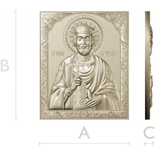Saint Vladimir Orthodox Icon STL for CNC router