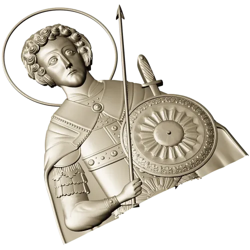 Saint George High-Relief STL for CNC