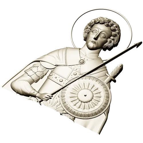 Saint George High-Relief STL for CNC
