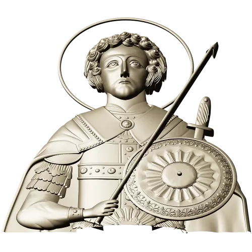 Saint George High-Relief STL for CNC