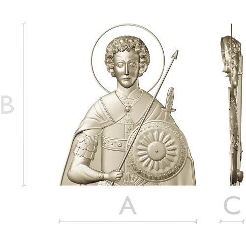 Saint George High-Relief STL for CNC