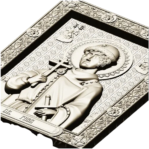 Икона Святой Глеб Владимирович - 3D STL барельеф для ЧПУ