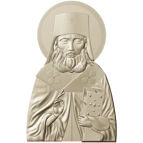 Святитель Лука - рельефная 3D модель (STL) для ЧПУ
