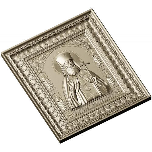 Saint Luke of Simferopol - high-relief icon STL for CNC