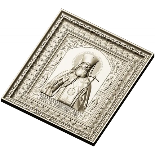 Saint Luke of Simferopol - high-relief icon STL for CNC