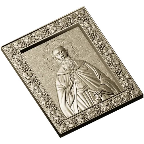 Икона Святой Максим Исповедник - stl модель для ЧПУ