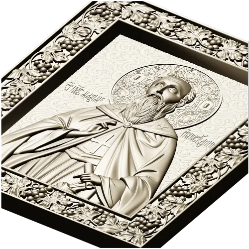Икона Святой Максим Исповедник - stl модель для ЧПУ