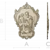 3D модель STL - Икона Святой Матфей (рельеф)