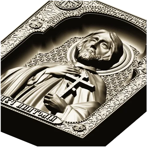Saint Martyr Anatoly - high-relief STL icon for CNC milling