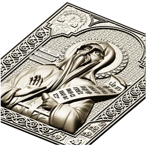 Saint Nikita the Stylite - high-relief STL icon for CNC