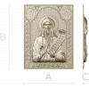 Saint Nikita the Stylite - high-relief STL icon for CNC