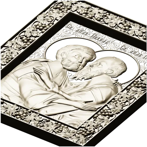 Апостолы Пётр и Павел - рельефная икона STL для ЧПУ