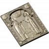 Saints Peter and Fevronia icon relief STL for CNC