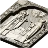 Saints Peter and Fevronia icon relief STL for CNC
