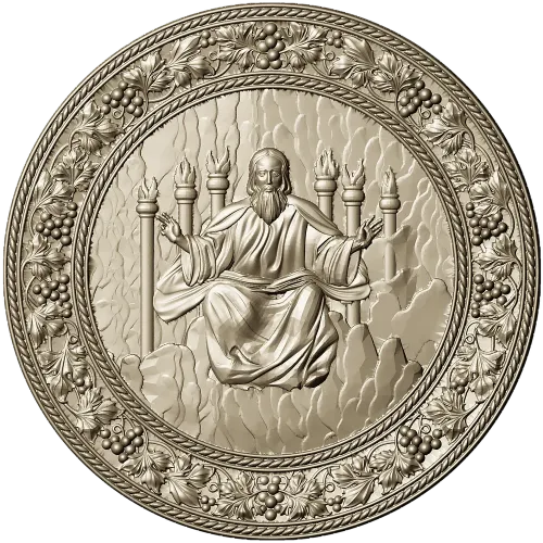Christ the Savior - circular relief STL for CNC