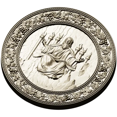 Christ the Savior - circular relief STL for CNC