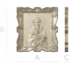 STL 3D модель иконы Святого Спиридона в киоте
