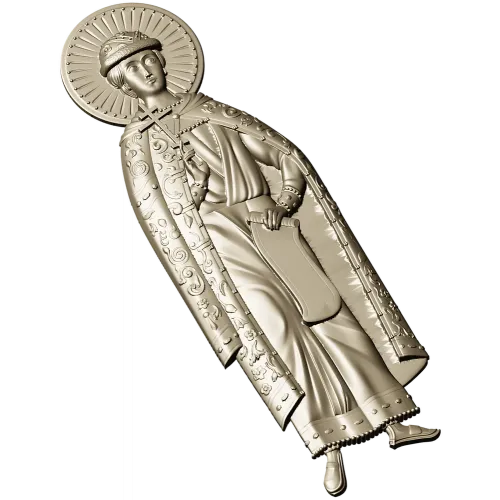 Святой Царевич Дмитрий Угличский - STL барельеф для ЧПУ