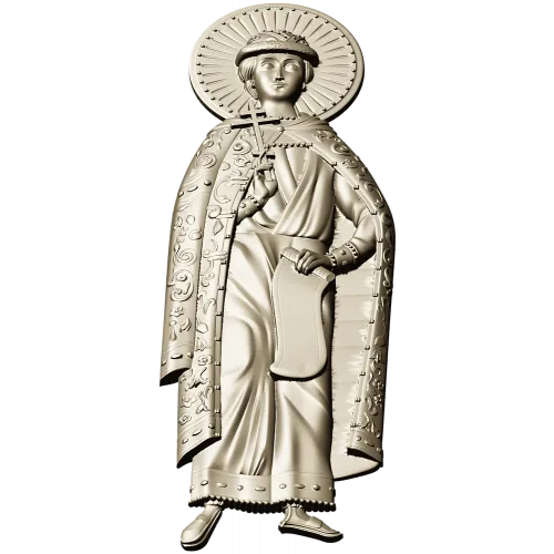 Святой Царевич Дмитрий Угличский - STL барельеф для ЧПУ