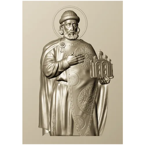 Saint Yaroslav High-Relief STL